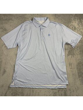Turtleson Tour Performance Golf Polo Mens XL Micro Gingham Check Shirt Stretch